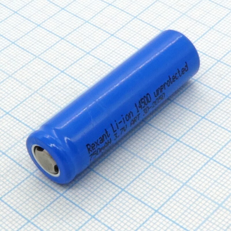 Аккумулятор 14500 600mAh, 3,7V